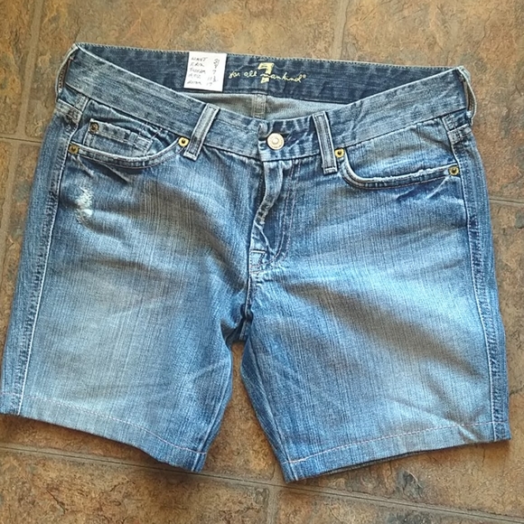7 For All Mankind Pants - Seven for all mankind jean shorts size 27